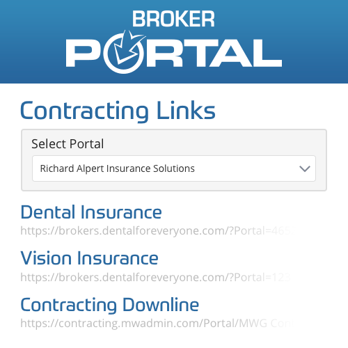 MWG Broker Portal Enrollment Links